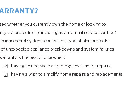 home warranty plans